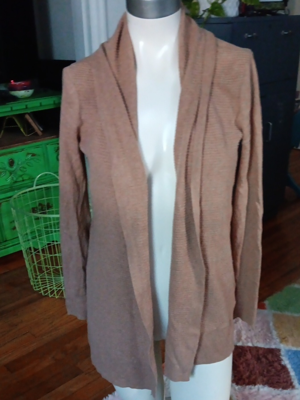 GAP Open Front Tan Cardigan Sweater
